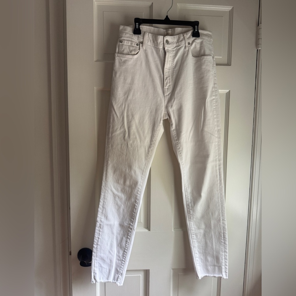 Able The High Rise White Skinny Jeans
